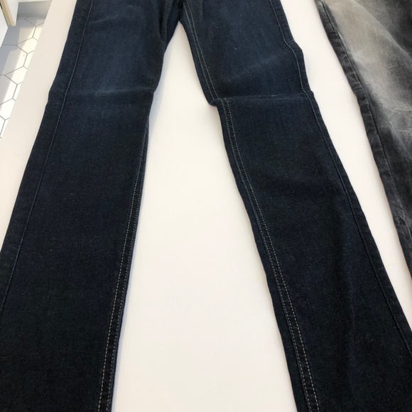 7 for all mankind dark blue mid rise Roxanne straight cut size 26 - Picture 2 of 6